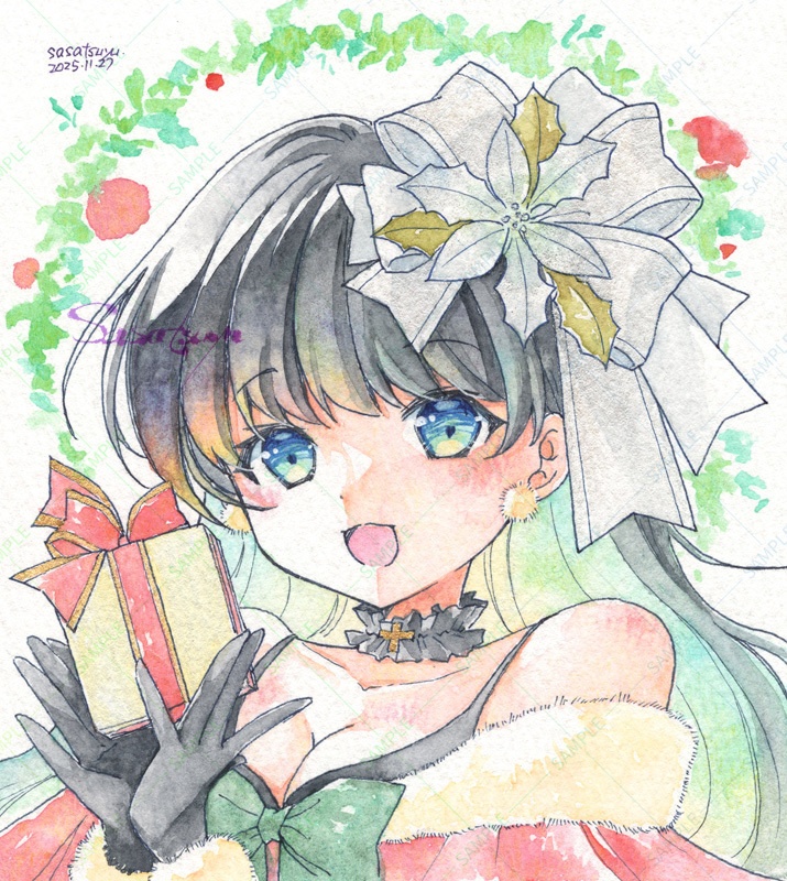 額入り寸松庵原画(クリスマス)