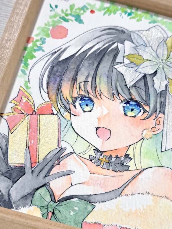 額入り寸松庵原画(クリスマス)