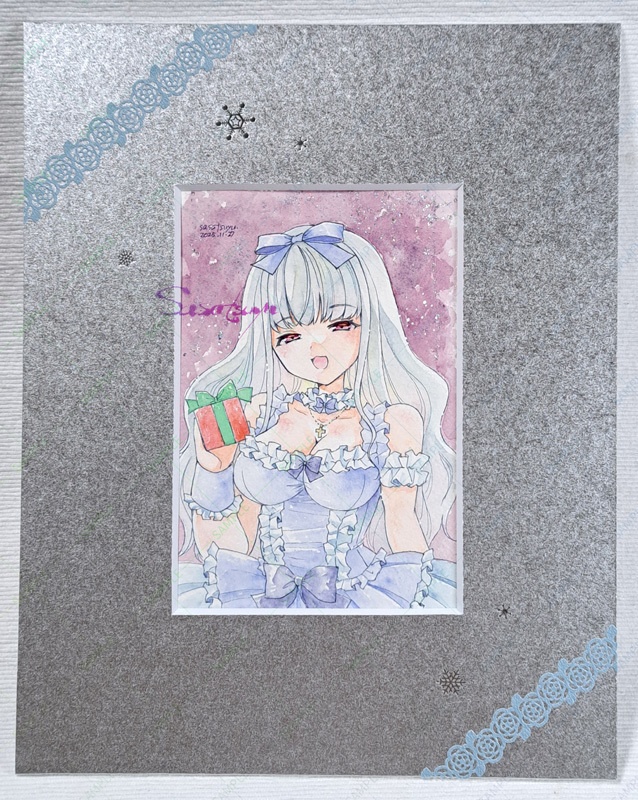 【発送準備中】マット付きクリスマス原画