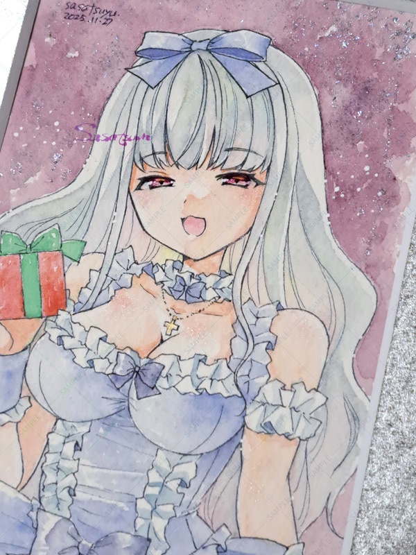 【発送準備中】マット付きクリスマス原画