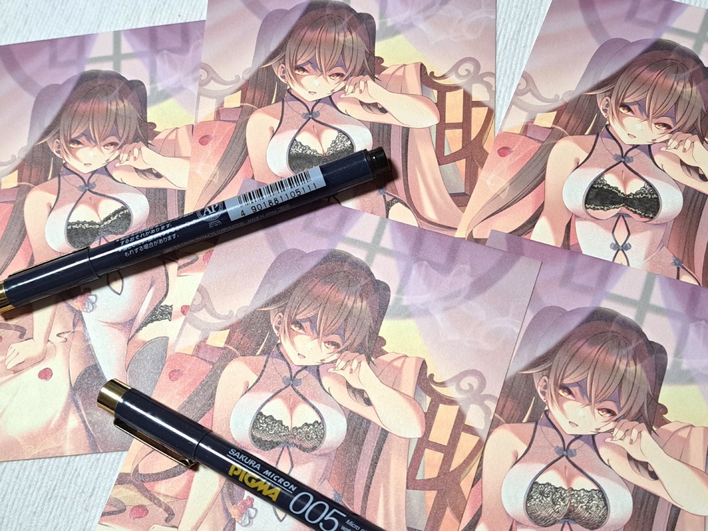 【12/25まで特別価格】直筆加筆ポストカード（チャイナ／全10種）