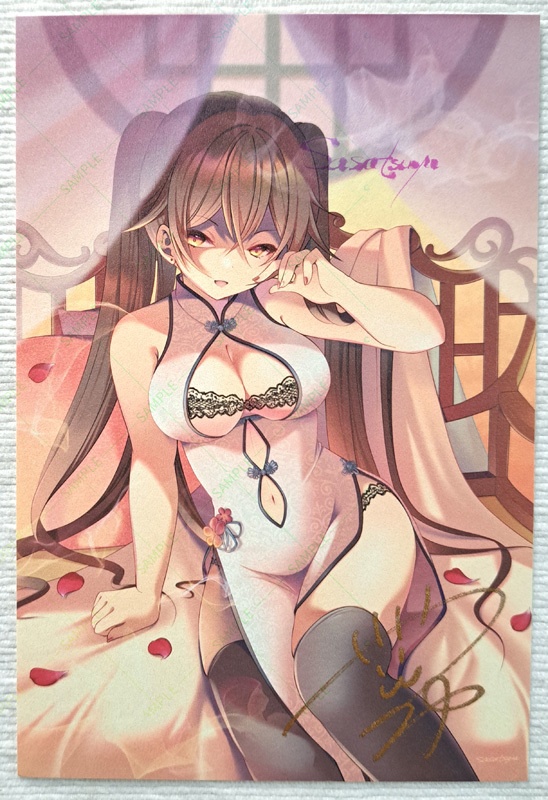 【加筆単品】直筆加筆ポストカード#2（チャイナ）12/25まで特別価格