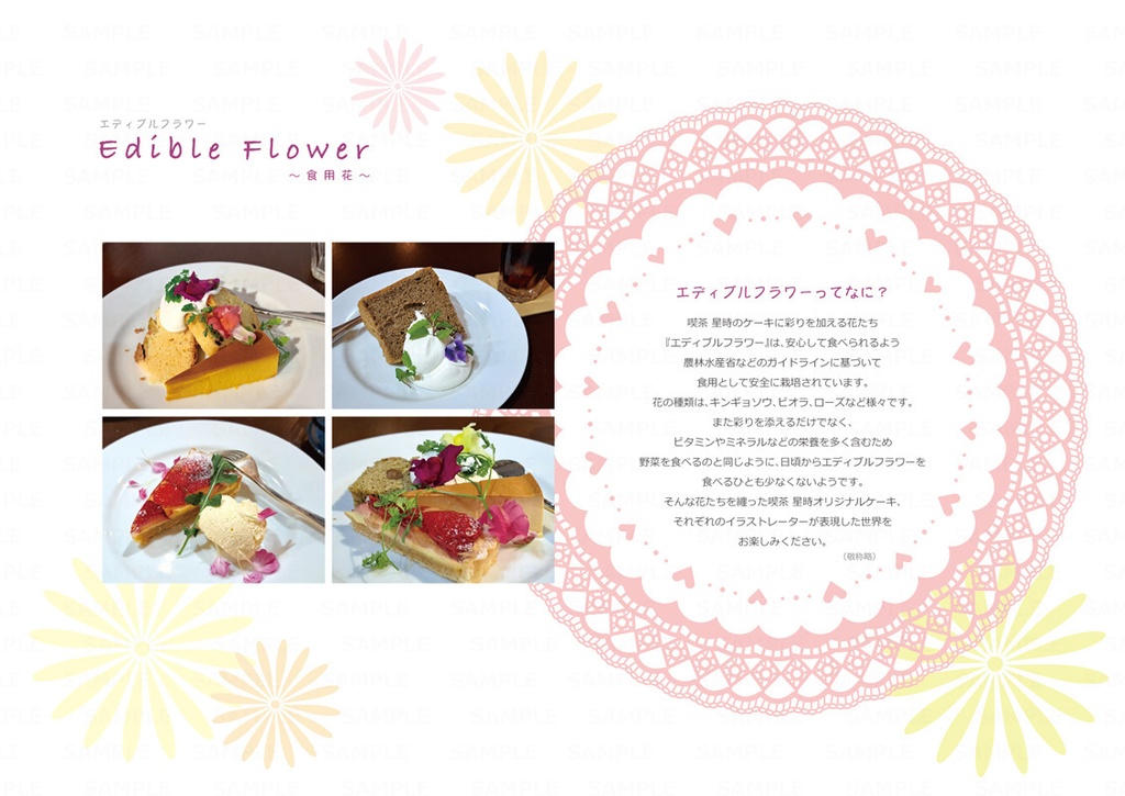 花#2★直筆イラスト入り『花のケーキと少女展』画集