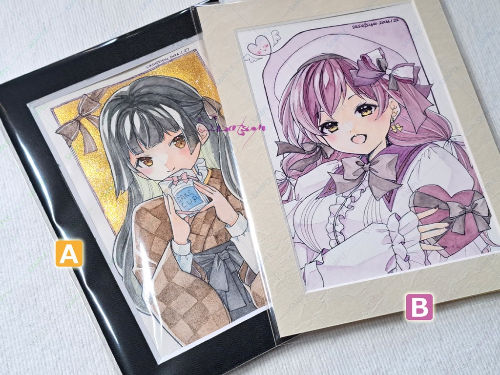 マット付フレームレス原画(バレンタイン／全2種)