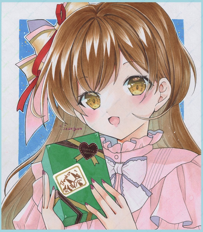 バレンタイン大色紙(カラー)