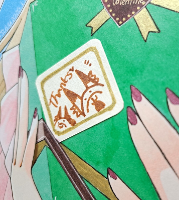 バレンタイン大色紙(カラー)