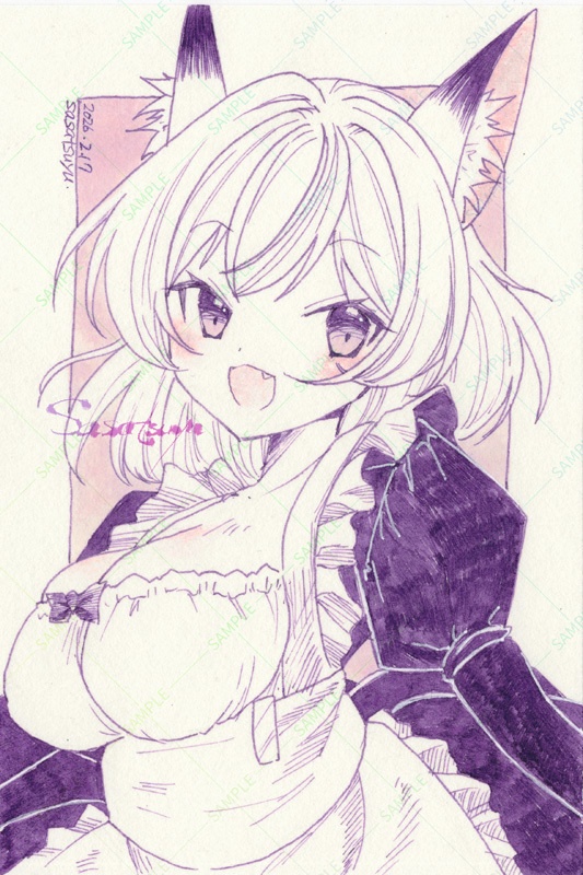 カードミラー(直筆ドローイング付)