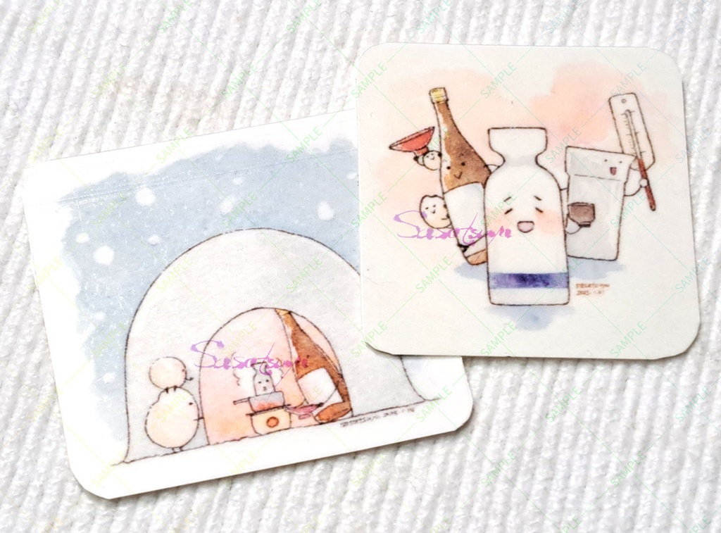 ダイカットシールセット(スクエアドローイング付)