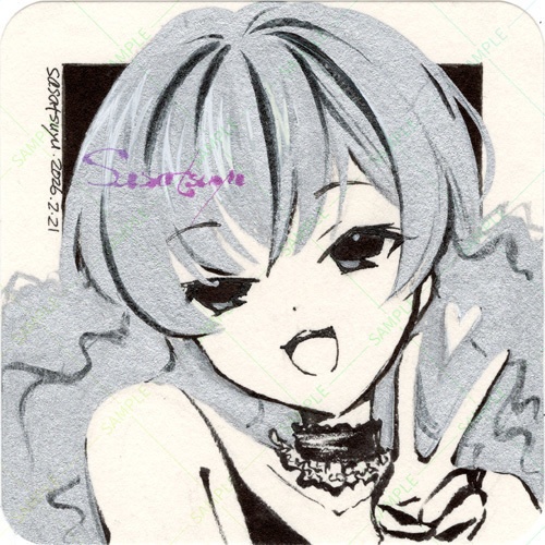 ダイカットシールセット(スクエアドローイング付)