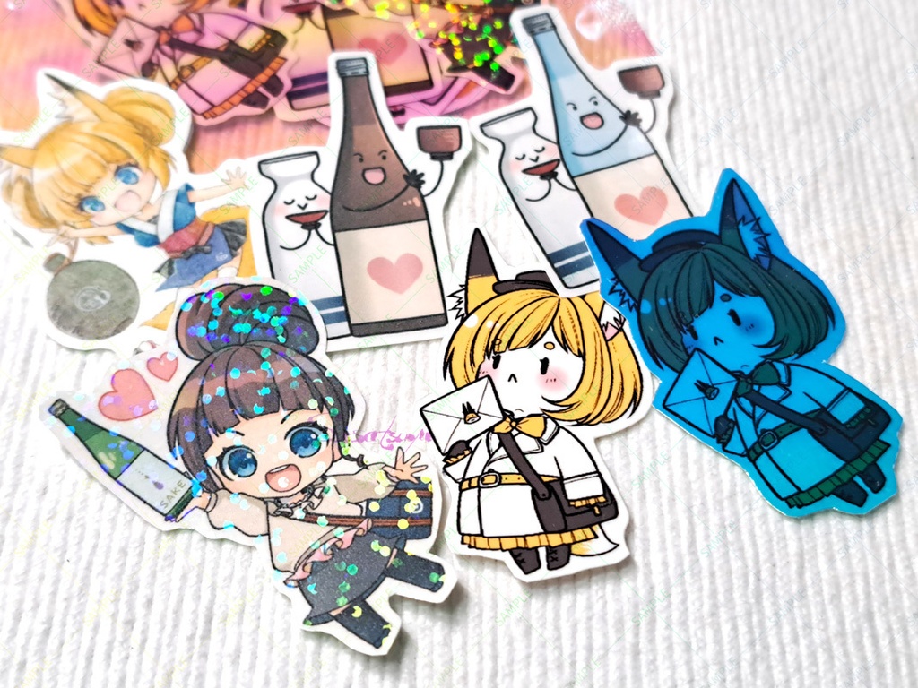 ダイカットシールセット（スクエアドローイング付）