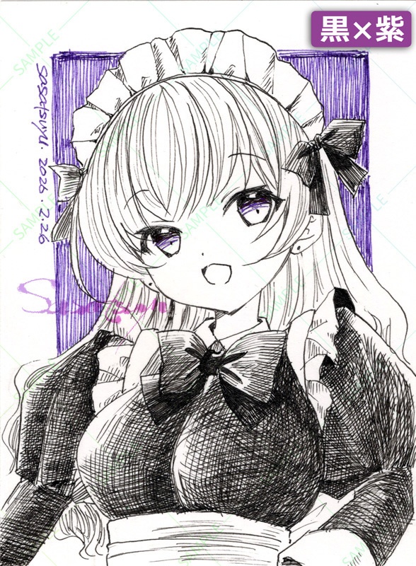 ドローイング(ハガキ半裁)