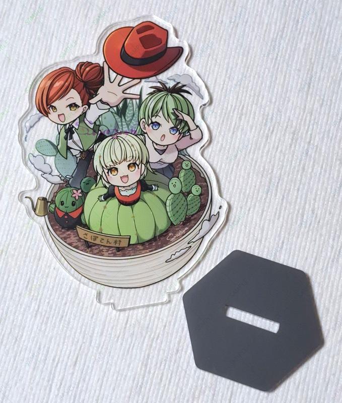 さぼてんAセット(アクスタ+豆色紙風原画)