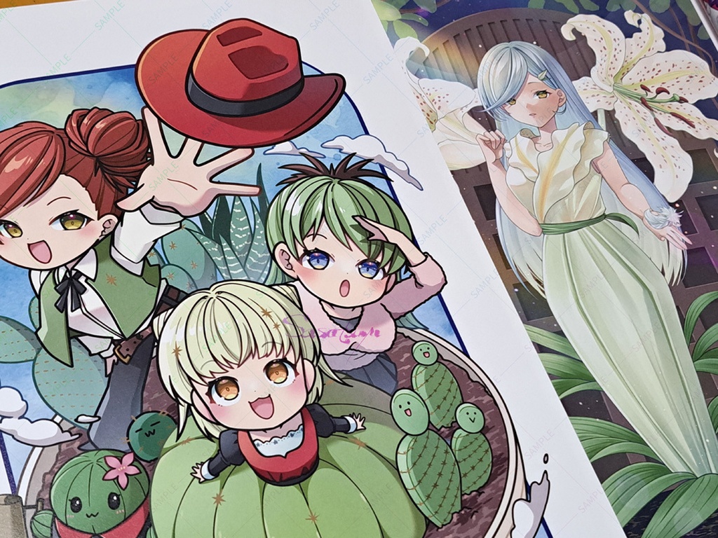 【1セット限定】さぼてん村セット（画集+アクスタ）