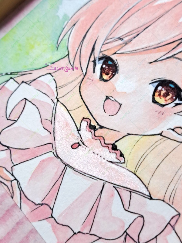 いちごリキュールちゃん(額入り原画)