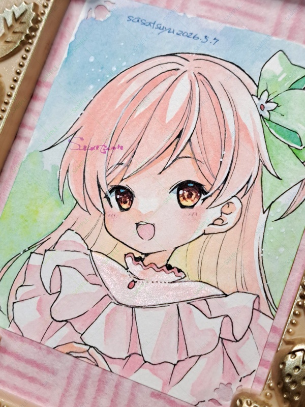 いちごリキュールちゃん（額入り原画）