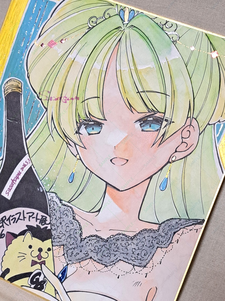 【展示会作品】稲沢セット(展示絵+大色紙)