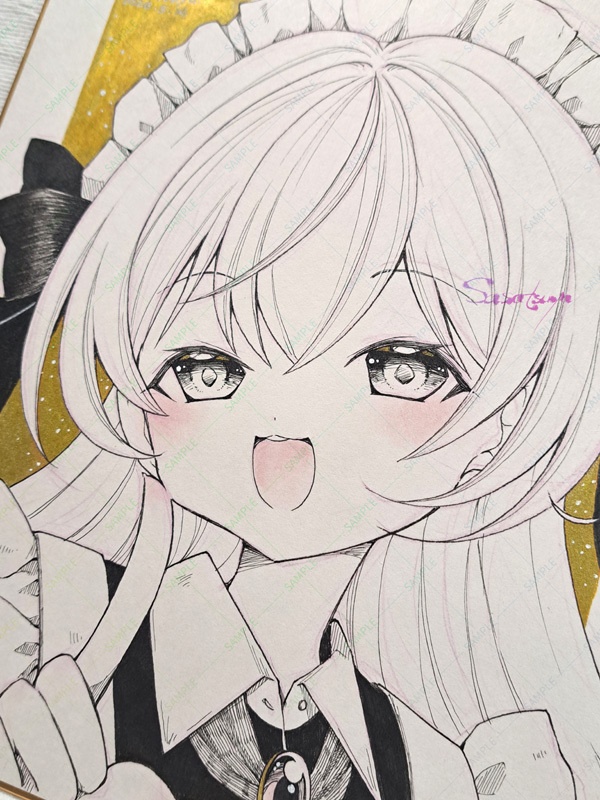 B【5/17展示】大色紙（メイドさん）