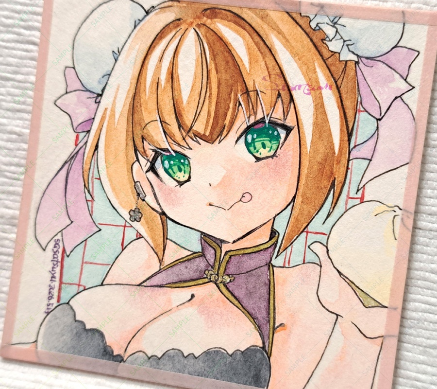 豆色紙サイズ原画(チャイナ)