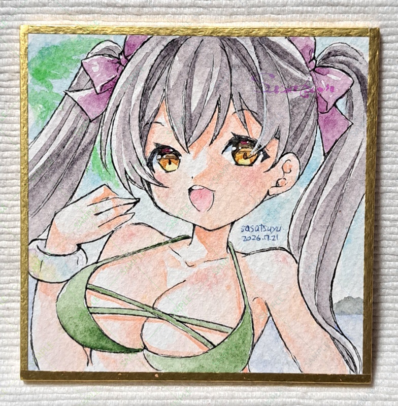 豆色紙(水着ちゃん2種)