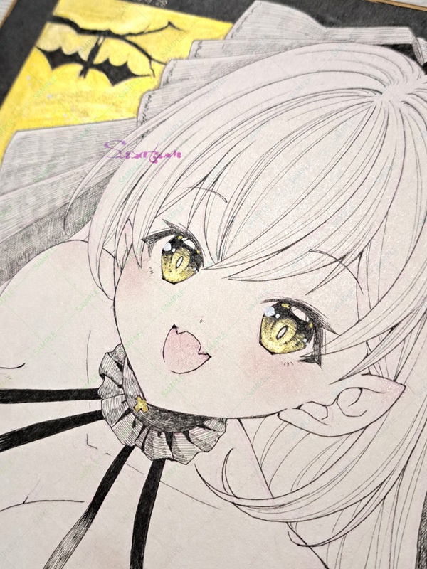 【発送準備中】ハロウィン大色紙(ヴァンパイアちゃん)