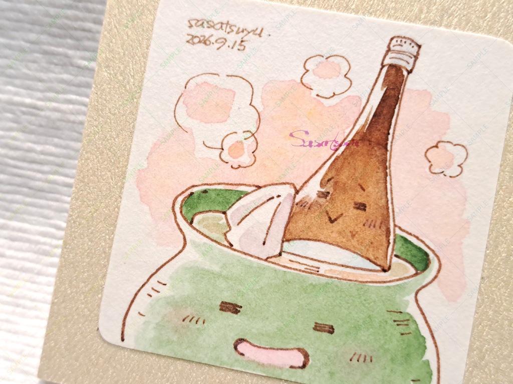 ミニ原画（燗酒くん）