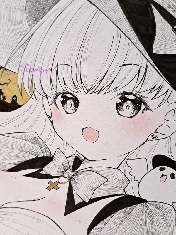 ハロウィン大色紙(魔女)