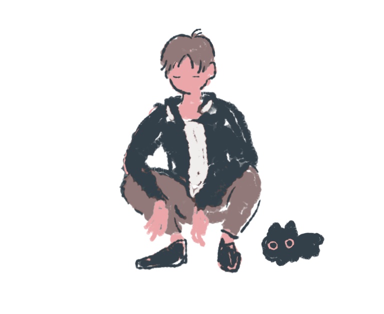 ねことヤンキー座り