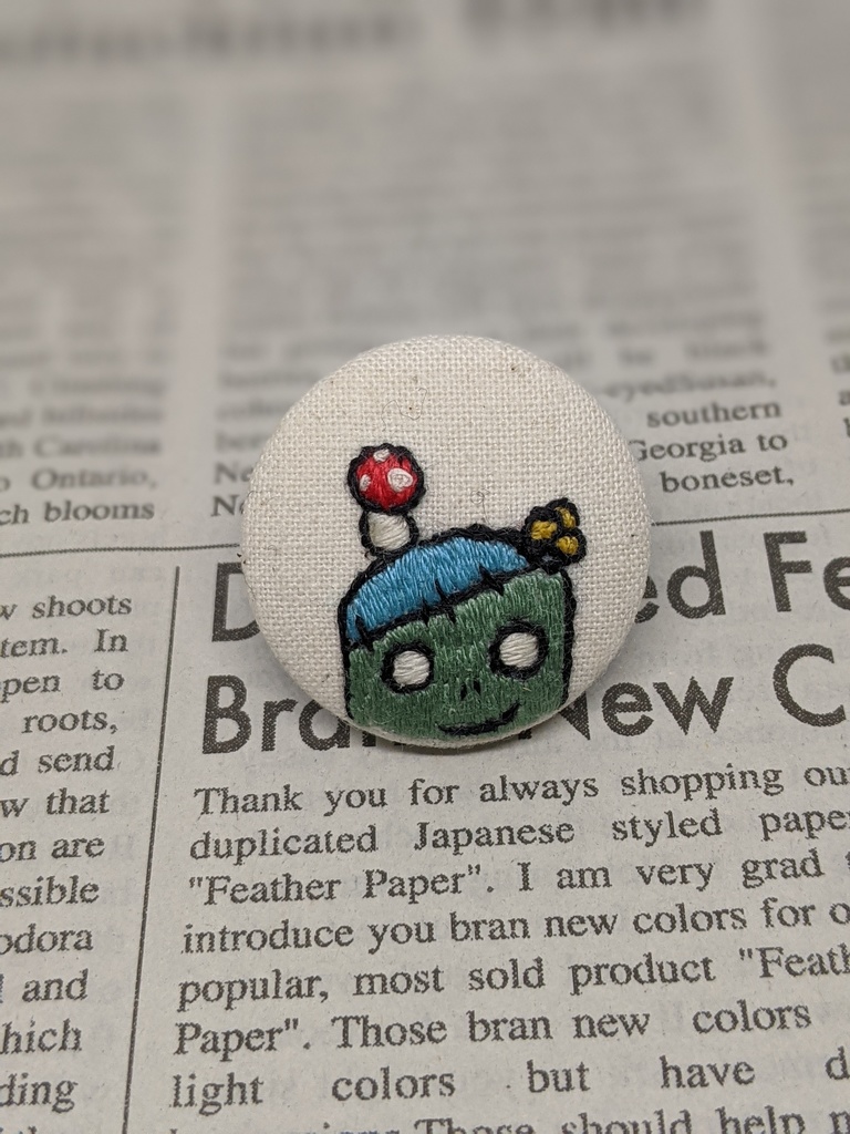 ゾンビ刺しゅうバッジ