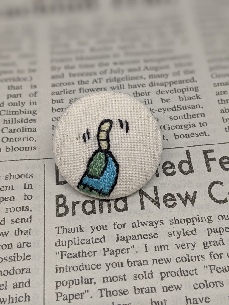 ゾンビ刺しゅうバッジ