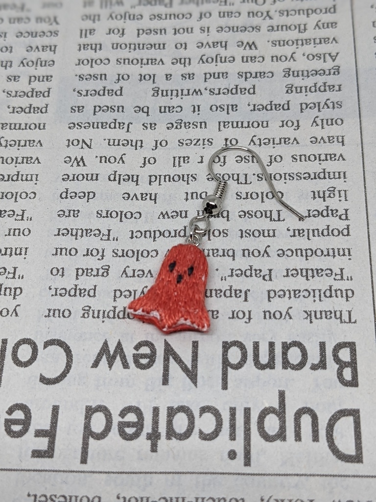 朝食系片耳ピアス