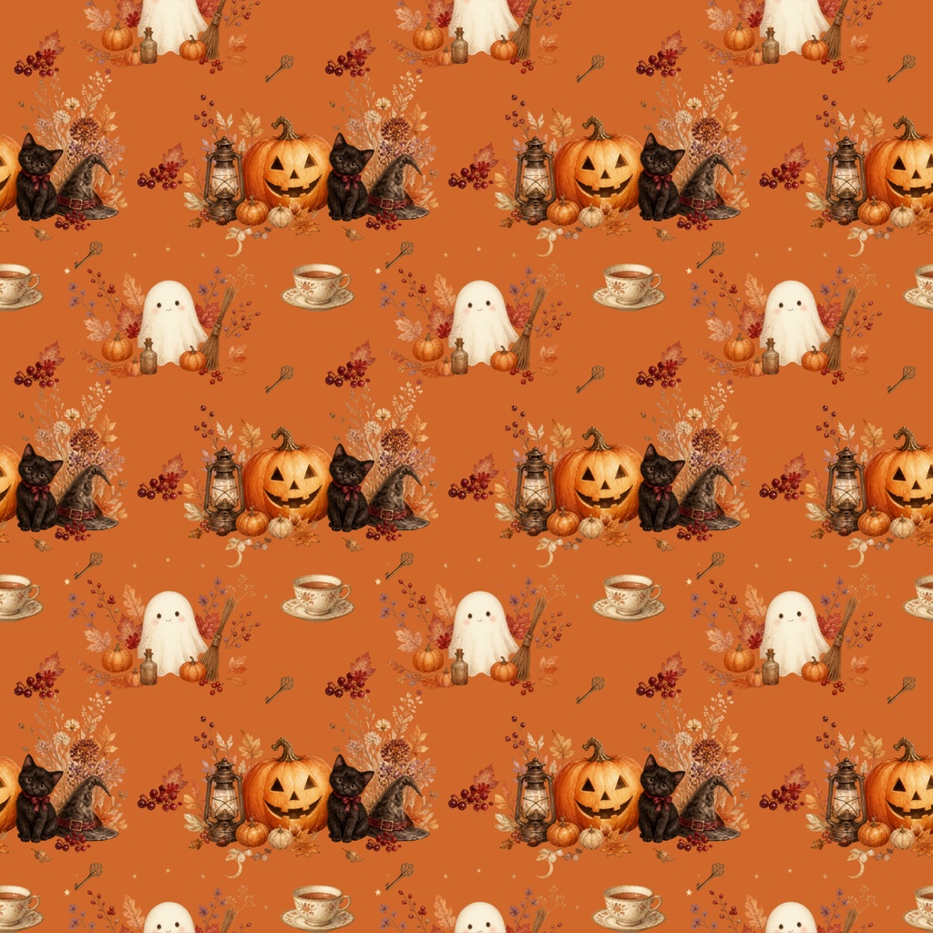 ハロウィン　デジタルデザインペーパー　Hallowween　DigitalnPaper