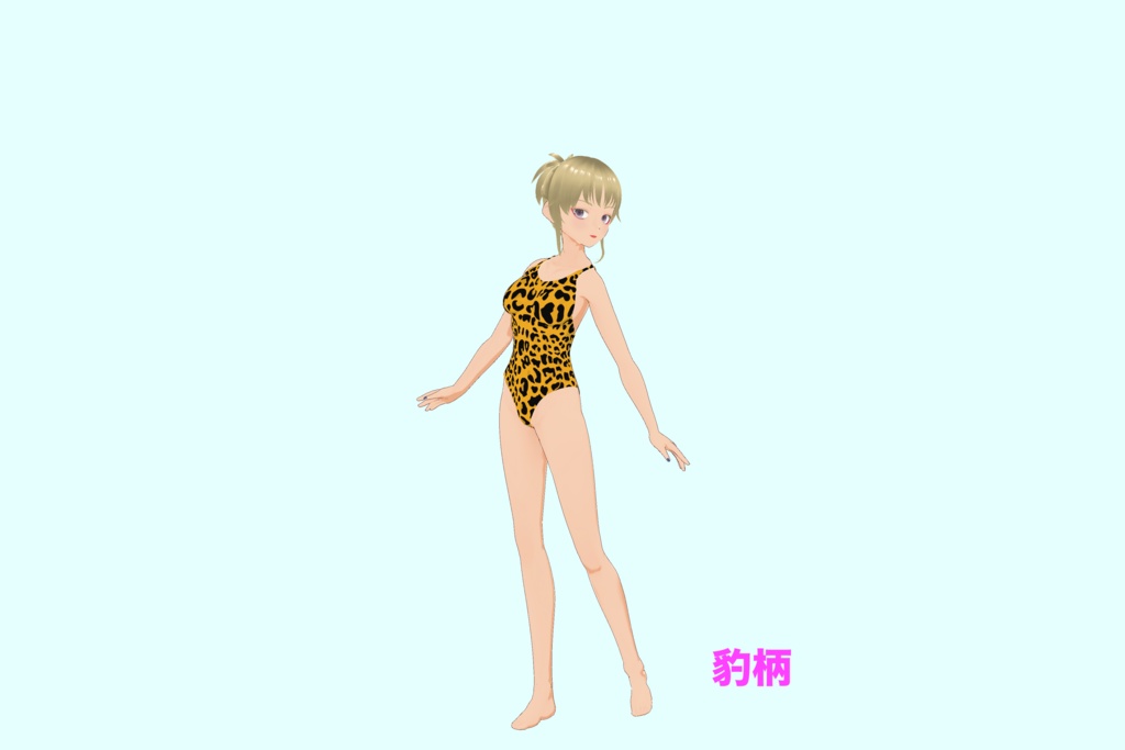 【VRoid(無料あり)】 VRoid用競泳水着(5色) - One Piece swimsuits (5 colors)
