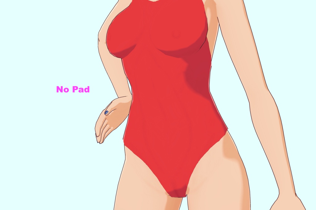 【VRoid(無料あり)】 VRoid用競泳水着(5色) - One Piece swimsuits (5 colors)