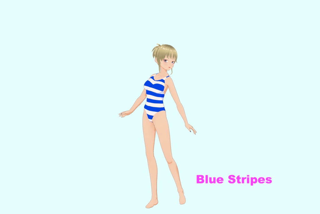 【VRoid(無料あり)】 VRoid用競泳水着(5色) - One Piece swimsuits (5 colors)