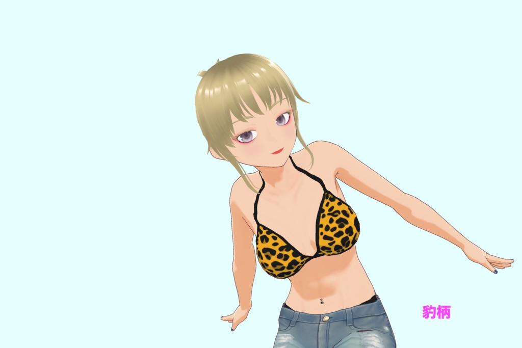 【VRoid(無料あり)】ストラップビキニ水着(8色) - Tie Strap Bikini swimsuits(8 colors)