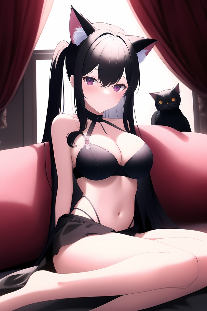 猫耳娘 (4) (B2タペストリー)