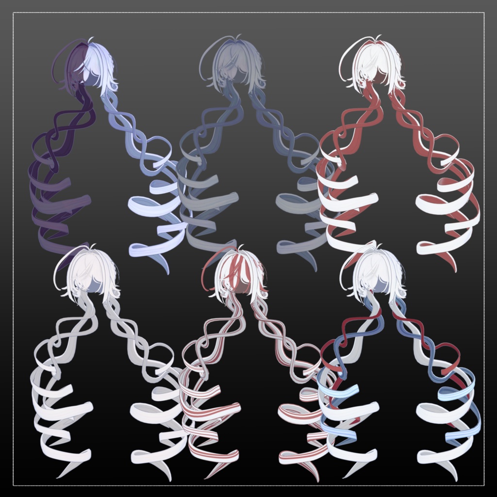 〚11アバター対応〛ふわくるお団子ツイン