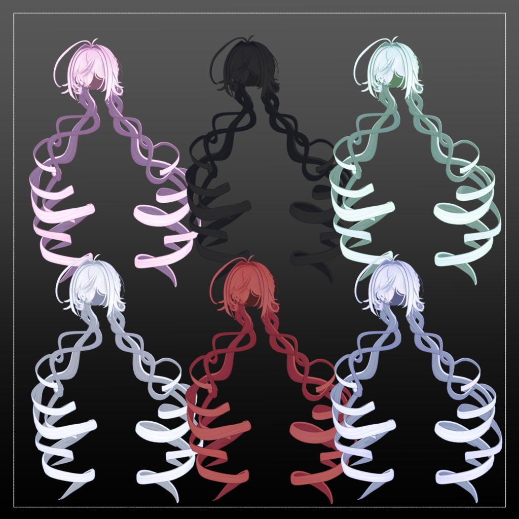 〚11アバター対応〛ふわくるお団子ツイン