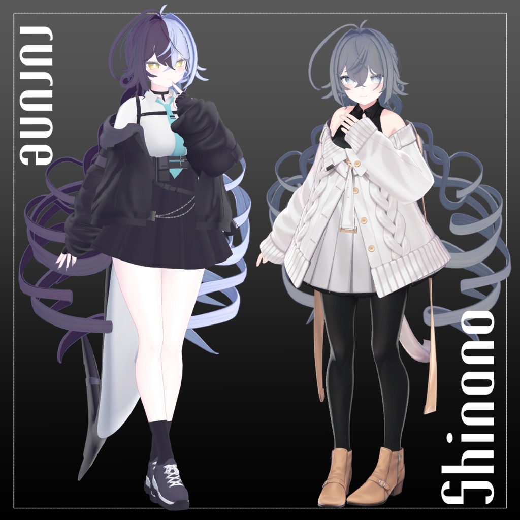 〚11アバター対応〛ふわくるお団子ツイン