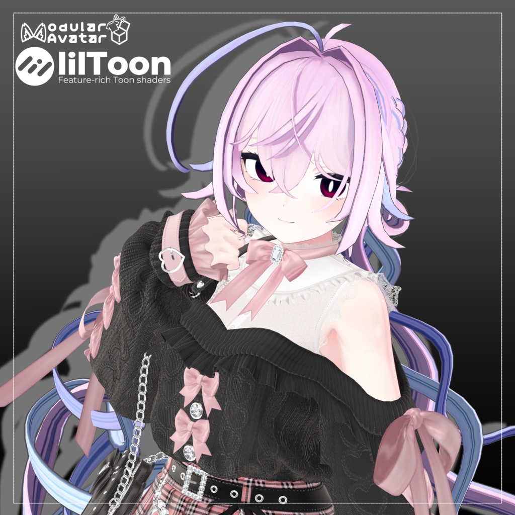 〚11アバター対応〛ふわくるお団子ツイン