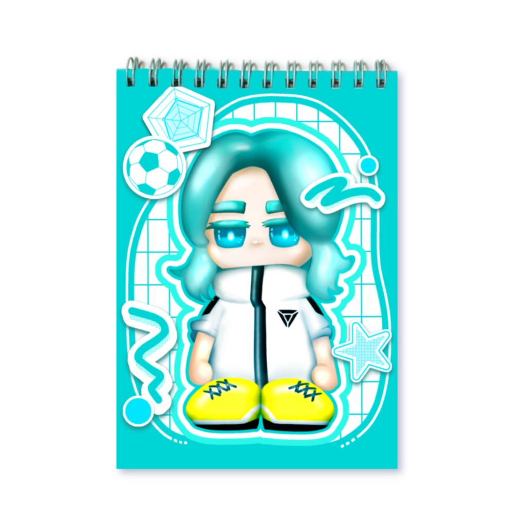 【青プ41】リングメモ帳