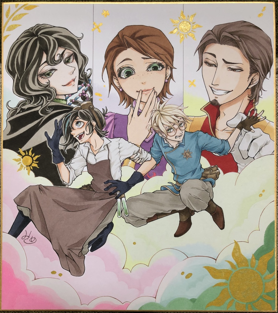 賑やかライフ【大】色紙絵