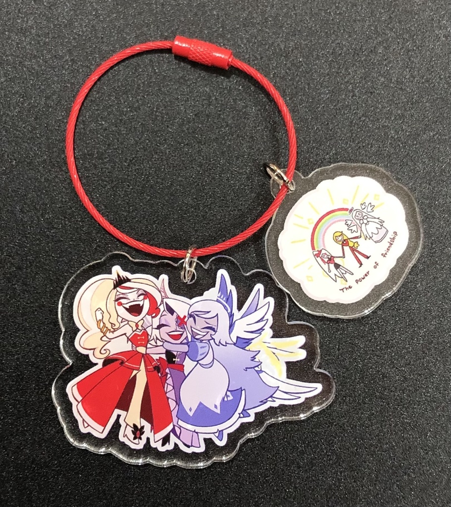 Hazbin Hotel 【友情パワー】ワイヤーチェーン赤