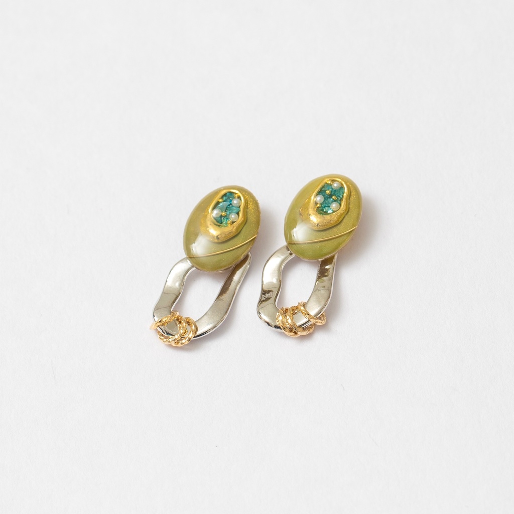 【刀剣】松井江イメージイヤリング【ピアス交換可】