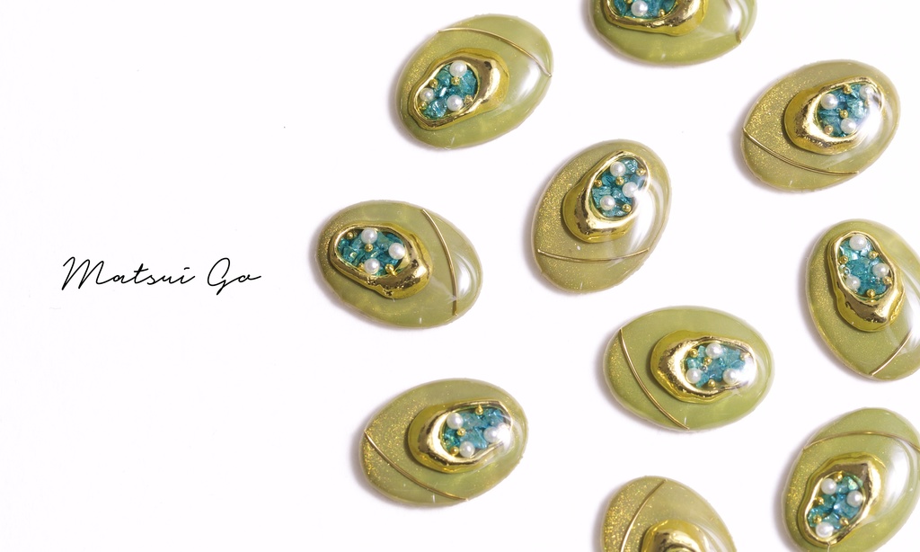 【刀剣】松井江イメージイヤリング【ピアス交換可】