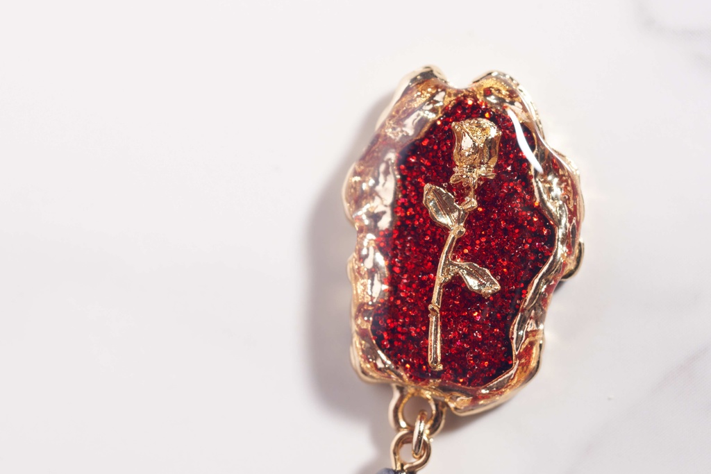 【刀剣】加州清光イメージイヤリング【ピアス交換可】