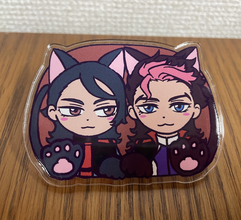 【楕円ver】ねこラウグエみまもりクリップ