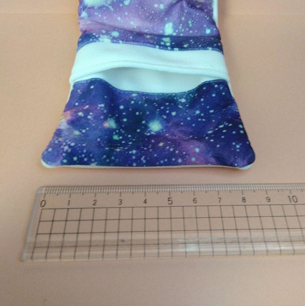 【ハンドメイド】1/12程度 美プラ・ドール向け 布団風ポーチ【宇宙柄】
