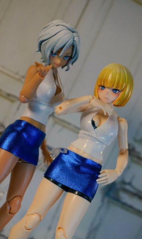 【ミニチュア・ハンドメイド】1/12サイズ向け/OL風キャンギャル衣装
