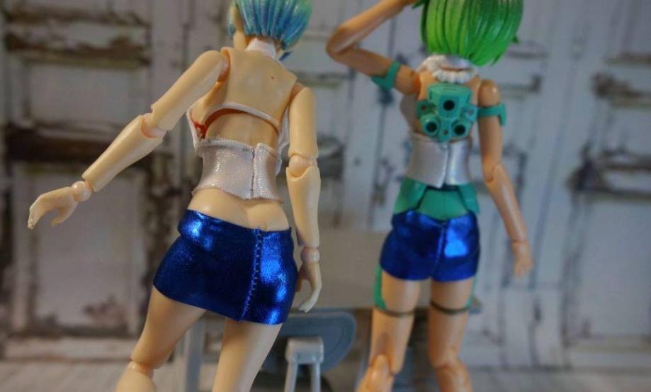 【ミニチュア・ハンドメイド】1/12サイズ向け/OL風キャンギャル衣装